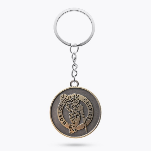 NBA Boston Celtics Basketball Metal Gold Keychain NEW Jayson Tatum - Picture 2 of 3